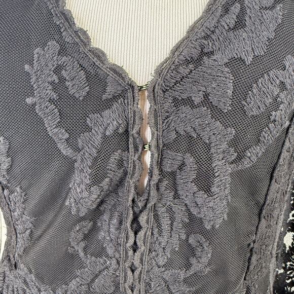 Free People Reign Over Me Lace Long Sleeve Dress Size 0 - Picture 2 of 9